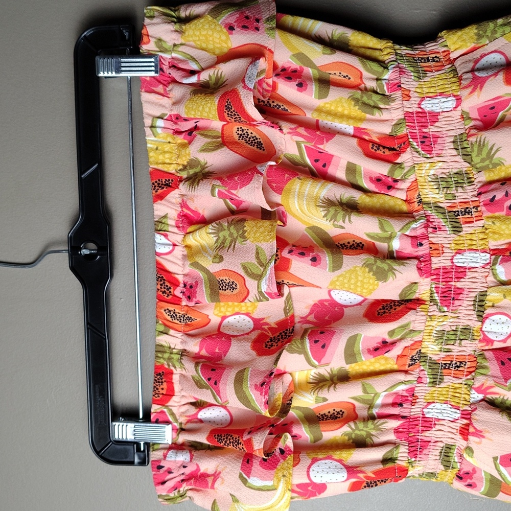 Versona Bright Colored Fruit Patterned Sleeveless… - image 3